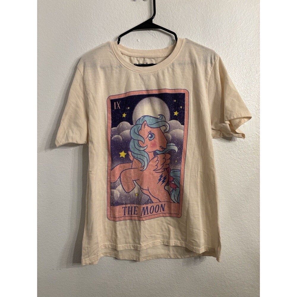 My Little Pony "The Moon" T-shirt Large Short Sleeve Graphic Print Beige Tee L